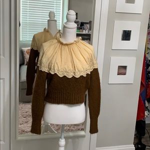 Zara sweater neck details